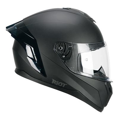 CGM 330A RIOT Sport Kapalı Kask Spoyler Siyah -S