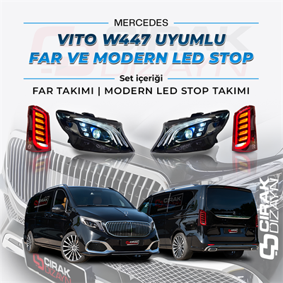 W447 Vito Maybach Görünüm Far ve Modern Led Stop