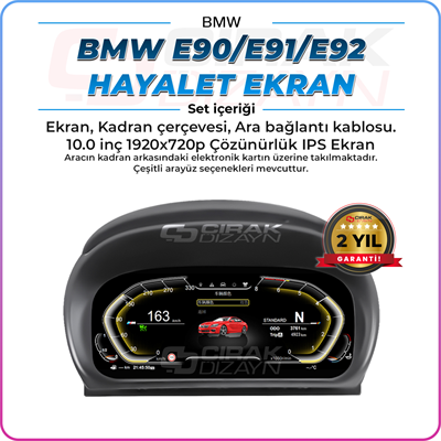 BMWBMW E90 Uyumlu Hayalet Ekranİç Aksesuar