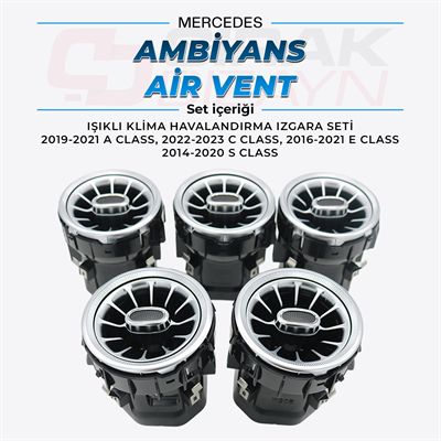 Benz Turbo Air Vent | 19-21 A CLASS | 22-23 C CLASS | 16-21 E CLASS | 14-20 S CLASS