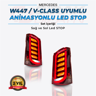 Mercedes V-Class Uyumlu W447 Görünüm Modern Line Led Stop