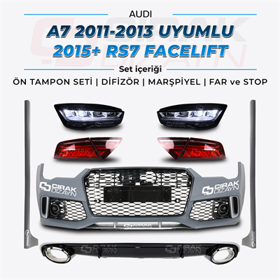 AUDI A7 2011-2013 UYUMLU 2015+ RS7 FACELIFT