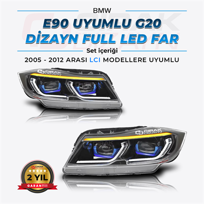 BMW E90 Uyumlu G20 Dizayn Laser Led Far