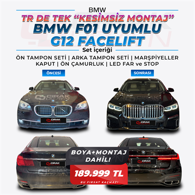 BMW F01 Uyumlu G12 Görünüm Facelift | Kesimsiz Model |