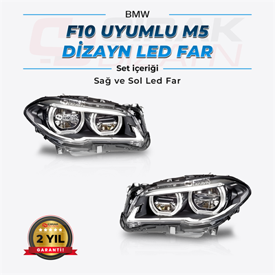 BMW F10 Uyumlu M5 Dizayn Led Far
