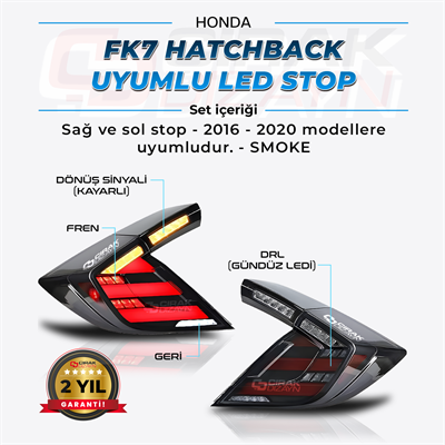 FK7 Uyumlu Led Stop - Smoke