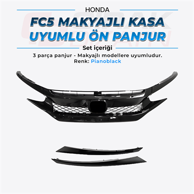 Honda Civic FC5 Makyajlı Kasa Uyumlu Typer Panjur