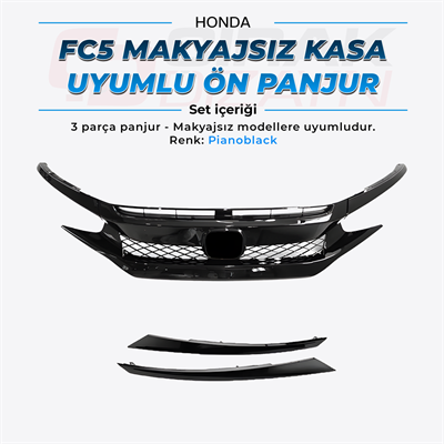 Honda Civic FC5 Makyajsız Kasa Uyumlu Typer Panjur