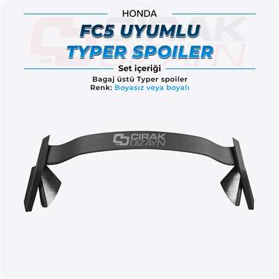 Honda Civic FC5 Uyumlu Typer Spoiler