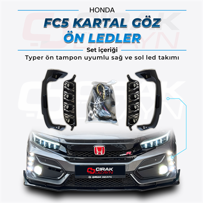 Honda Civic Uyumlu Fc5-Fk7 Type-R Tampon için Kartal Gözü