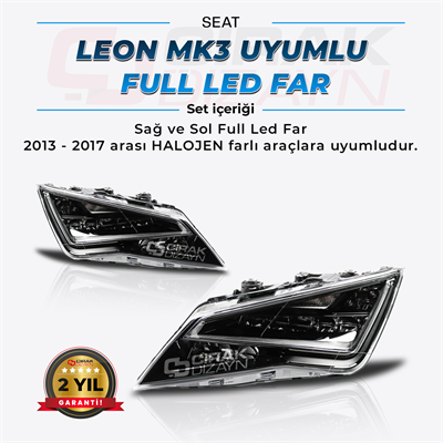 LEON MK3 2013-2017 UYUMLU FULL LED FAR