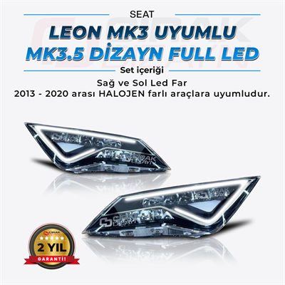 LEON MK3 Uyumlu MK3.5 Dizayn Full Led Far