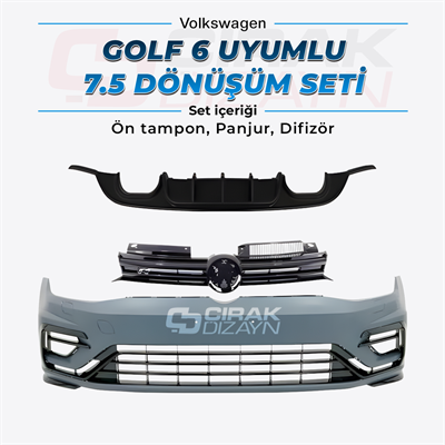 Golf 6 Uyumlu 7.5 Görünüm Bodykit
