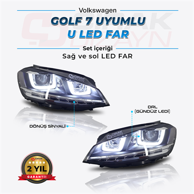 Golf 7 U Led Far