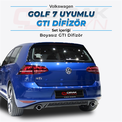 Golf 7 Uyumlu GTI Difizör - BOYASIZ