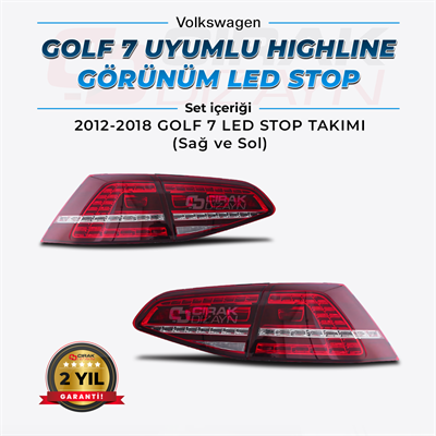 Golf 7 Uyumlu Highline Görünüm Led Stop 
