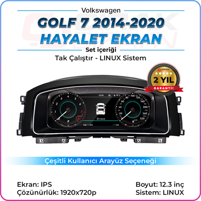 Golf 7 Uyumlu Hayalet Ekran