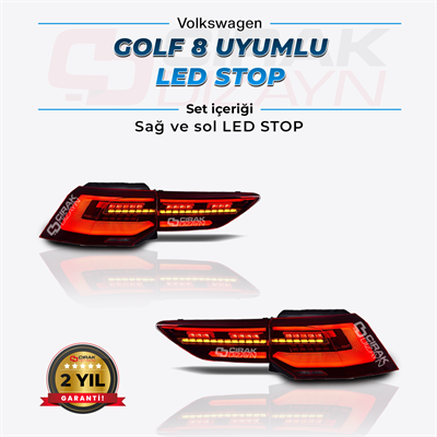 Golf 8 Uyumlu Led Stop