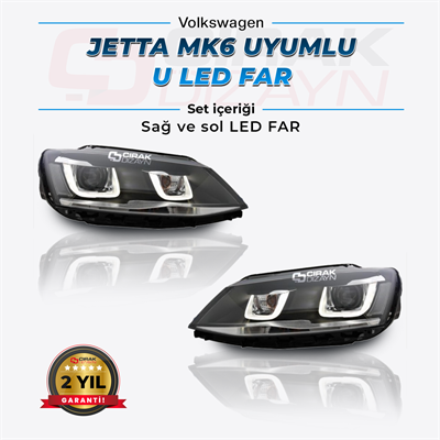 Jetta MK6 Uyumlu U Led Far