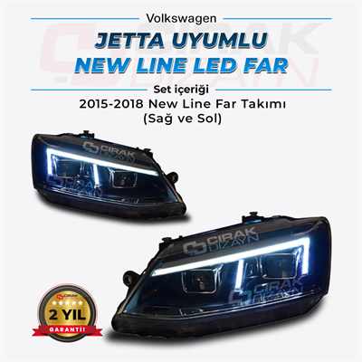 Jetta Uyumlu New Line Led Far