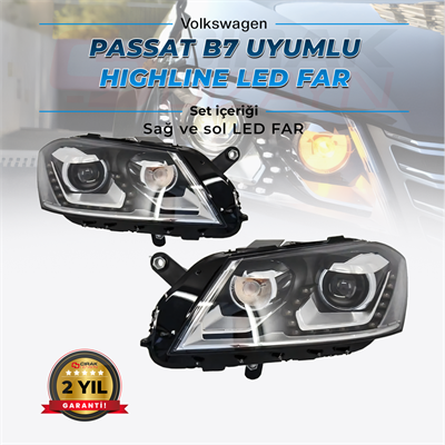 Passat B7 Uyumlu Far