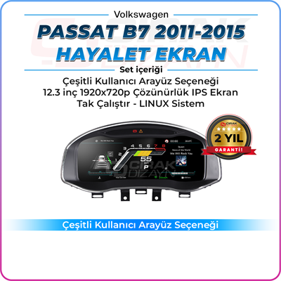Passat B7 Uyumlu Hayalet Ekran