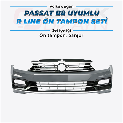 Passat B8 Uyumlu R Line Ön Tampon Set