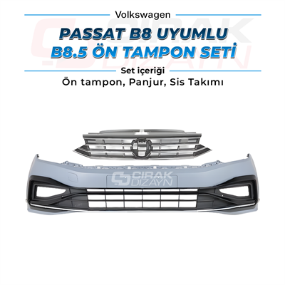 Passat B8 Uyumlu 8.5 Dizayn Ön Tampon Seti