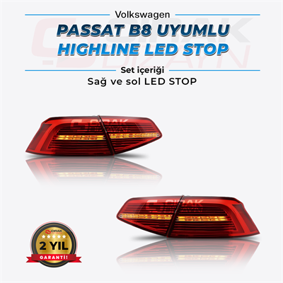 Passat B8 Uyumlu Highline Led Stop