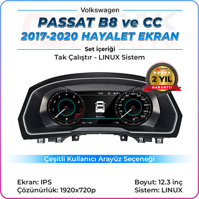 Passat B8 ve CC Uyumlu Hayalet Ekran