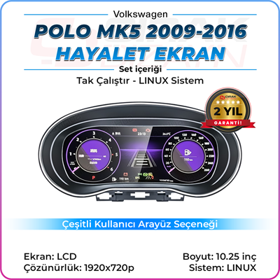 Polo MK5 Uyumlu Hayalet Ekran