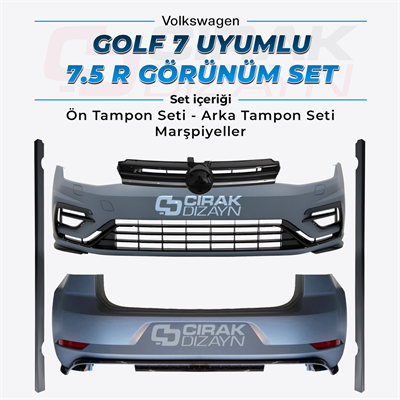 Volkswagen GOLF 7 uyumlu 7,5 R Body Kit