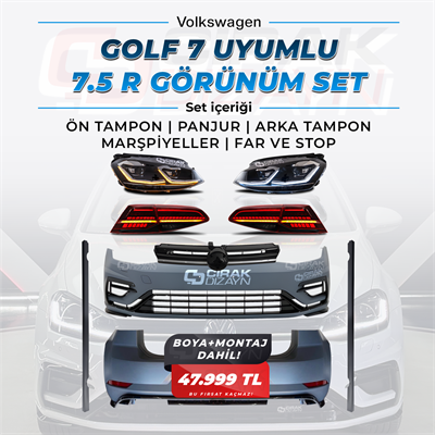 Volkswagen GOLF 7 uyumlu 7,5 R Görünüm | BOYA MONTAJ DAHİL FIRSATI!