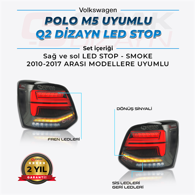 Volkswagen Polo Q2 LED Stop | Smoke |