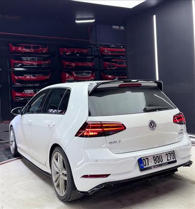VW Golf 7 Aero Marşpiyel Uyumlu Siyah Lip