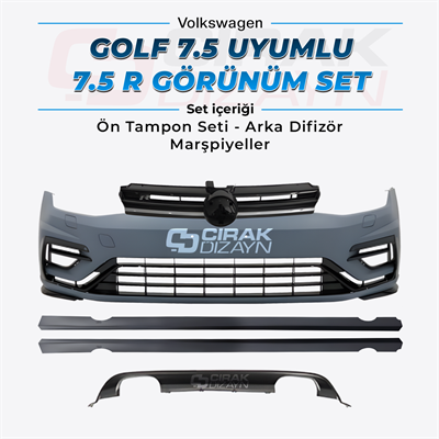 VW GOLF 7.5 UYUMLU 7.5R BODYKIT