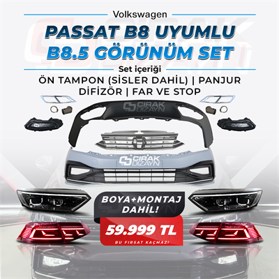 VW PASSAT B8 UYUMLU 8.5 GÖRÜNÜM | BOYA MONTAJ DAHİL FIRSATI!