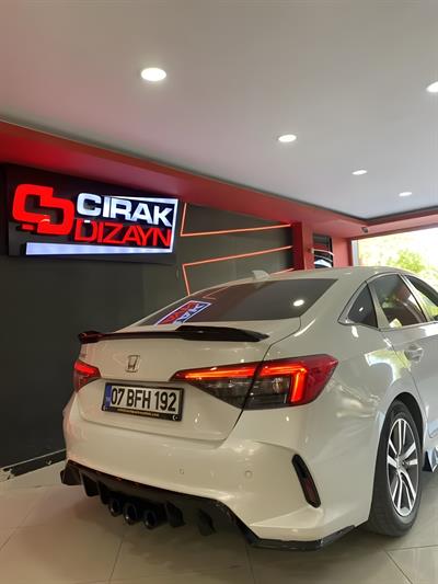 Civic FE1 2022 için Body Kit (Egzoz dahil) BOYASIZ