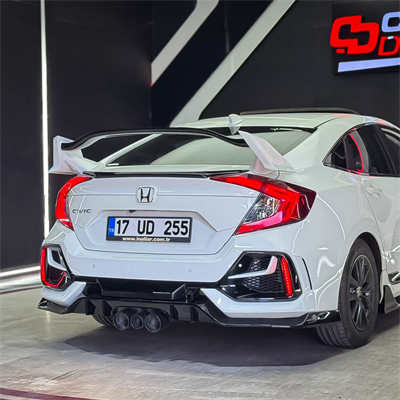 Honda FC5 Typer Arka Tampon Uyumlu LED