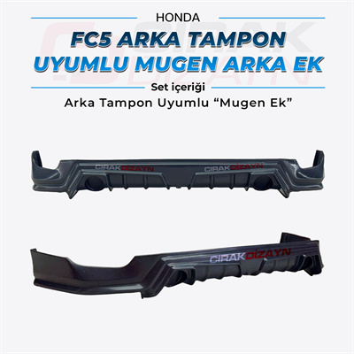 Honda FC5 Uyumlu Mugen Arka Tampon Eki