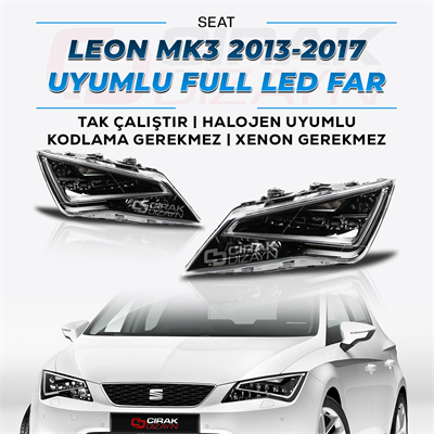 LEON MK3 2013-2017 UYUMLU FULL LED FAR