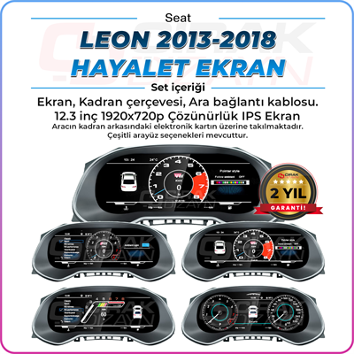 SeatLeon MK3 Uyumlu Hayalet Ekran İç Aksesuar