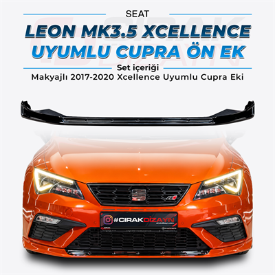 Seat Leon MK3.5 Xcellence 2017-2020 Uyumlu Cupra Ön Lip Eki