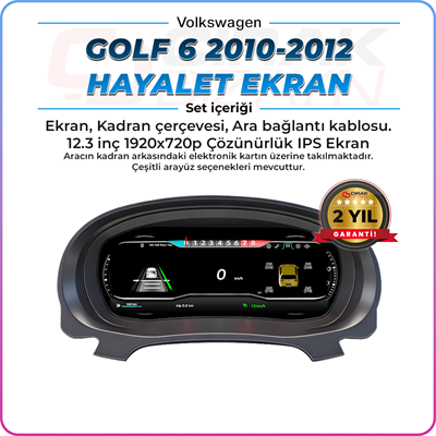 Golf 6 Uyumlu Hayalet Ekran