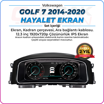 Golf 7 Uyumlu Hayalet Ekran