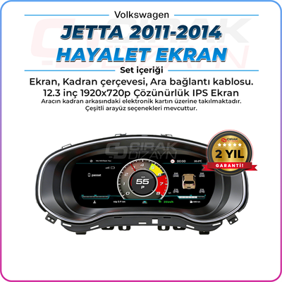 VolkswagenJetta MK6 Uyumlu Hayalet Ekranİç Aksesuar