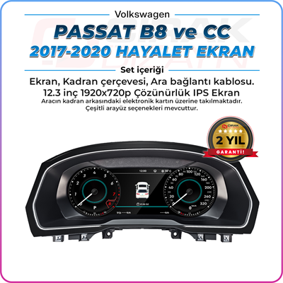 Passat B8 ve CC Uyumlu Hayalet Ekran