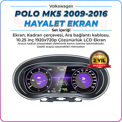 VolkswagenPolo MK5 Uyumlu Hayalet Ekranİç Aksesuar