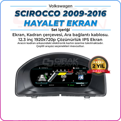 VolkswagenScirocco Uyumlu Hayalet Ekranİç Aksesuar