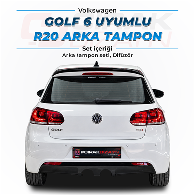 VolkswagenVolkswagen Golf 6 Uyumlu R20 Görünüm Arka Tampon SetiGolf tampon setleri